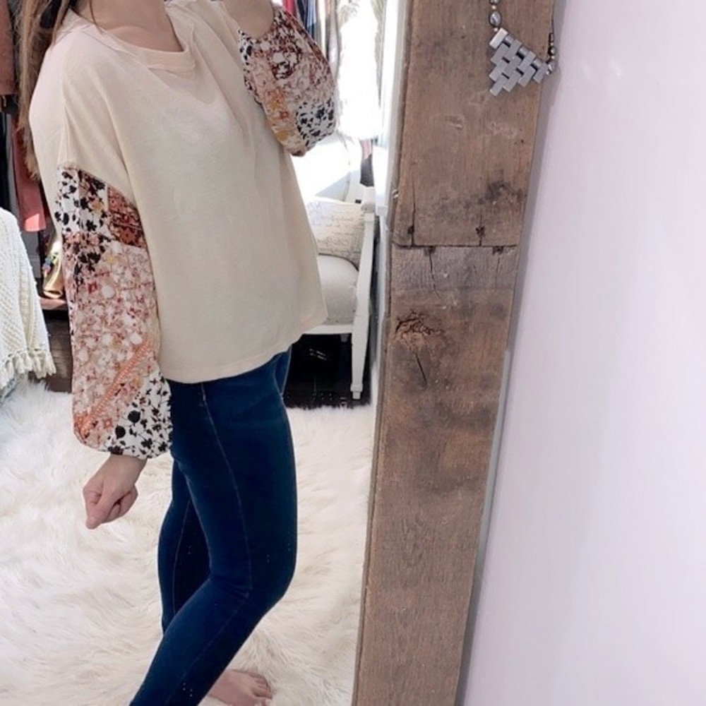 Wonderly boho knit top size medium